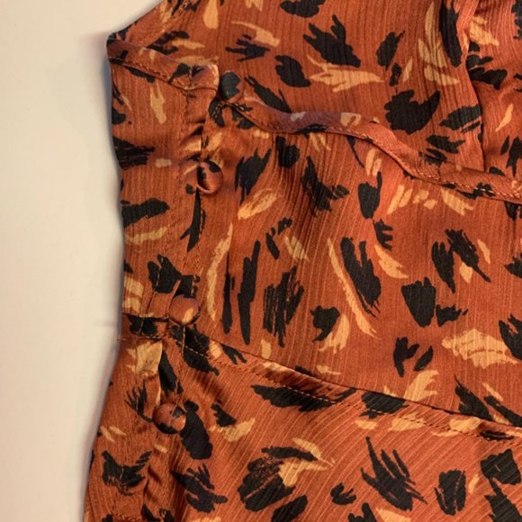 NWT Free People Halter Animal Print Slip Dress - Picture 12 of 13